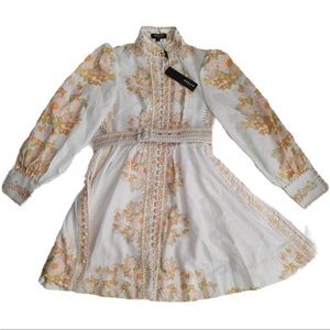NWT Beulah Leila Belted Floral Dress M